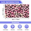BIGXIUKA Pink Black Leopard Print Hand Towels Set of 2,28 x 14 Inch Abstract Bathroom Towel Soft Absorbent Kitchen Hotel Spa Laundry Room Gym Face Towel Decor view 2