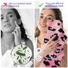 BIGXIUKA Pink Black Leopard Print Hand Towels Set of 2,28 x 14 Inch Abstract Bathroom Towel Soft Absorbent Kitchen Hotel Spa Laundry Room Gym Face Towel Decor view 3