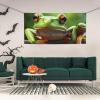 Funny Frogs Print Holiday Banner Medium Personalized Background Banners Hanging Banners Birthday Banner For Indoor Outdoor Christmas Party Decorations Supplies view 2