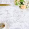 10 Pack White Table Runner 10Ft Cheesecloth Table Runner Boho Gauze Table Runners Romantic Long Sheer Fabric Cheese Cloth Table Runners for Wedding Party Bridal Shower(White) view 3