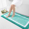 OLANLY Bathroom Rugs 47x24, Extra Soft and Absorbent Microfiber Bath Mat, Non-Slip, Machine Washable, Quick Dry Shaggy Bath Carpet, Suitable for Bathroom Floor, Tub, Shower (Runner, Green) view 1