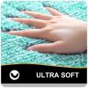 OLANLY Bathroom Rugs 47x24, Extra Soft and Absorbent Microfiber Bath Mat, Non-Slip, Machine Washable, Quick Dry Shaggy Bath Carpet, Suitable for Bathroom Floor, Tub, Shower (Runner, Green) view 2