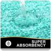 OLANLY Bathroom Rugs 47x24, Extra Soft and Absorbent Microfiber Bath Mat, Non-Slip, Machine Washable, Quick Dry Shaggy Bath Carpet, Suitable for Bathroom Floor, Tub, Shower (Runner, Green) view 3