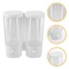 Cabilock Punch Wall-Mount Soap Dispenser Double-Bottle Shower Shampoo Dispenser for Bathroom Capacity Liquid Soap Easy Installation No Damage to Walls view 4