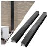 KUAFU 4'' W x 4'' H x 120'' L Metal Line Cover Set Compatible with Mini Split and Central Air Conditioner & Heat Pump Universal Fit AC Mini Split Line Set Cover Steel Heavy Duty 2 Pcs view 1
