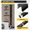 KUAFU 4'' W x 4'' H x 120'' L Metal Line Cover Set Compatible with Mini Split and Central Air Conditioner & Heat Pump Universal Fit AC Mini Split Line Set Cover Steel Heavy Duty 2 Pcs view 4
