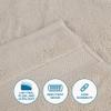 Superior Cotton Chevron Face Towel/Washcloth Set, Zero Twist, Quick Dry, Small Facial Towels, Spa, Hotel, Guest, Home, Bathroom Basics, Absorbent, Luxury Quick Drying, Assorted Set of 12, Ivory view 4