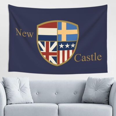 LIFANGMI Flag Of New Castle, Delaware Tapestry Wall Hanging 60x40 Inch Bedroom Living Room Dormitory Home Decoration Wall Tapestry