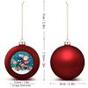 Guangpat Initial Letters Decor Ball Ornaments, Monogram Christmas Ball Ornament Large,Personalized Initials Monogram L Ornaments for Christmas Tree New Year Holiday Decor view 2