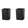 Kitchen Trash Can Household Trash Can Large Capacity Storage Bucket Bathroom Lidless Square Bedroom Living Room Waste Paper Basket Office Wastebasket (Size : B) view 1
