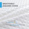 EGOHOME Twin Mattress 14 Inch, Memory Foam Mattress Bed in a Box, Back Pain Relief, Made in The USA of US Foam and Global Materials, Medium Firm, CertiPUR-US Certified,75x38x14, White view 4