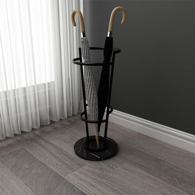 DELURA Umbrella HolderSimple Metal Umbrella Stand, Household Umbrella Storage Bucket, Creative Marble Hotel Lobby Commercial Umbrella Stand (Color : A)