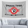 LIFANGMI Flag Of The Omaha Tribe Of Nebraska & Iowa Tapestry Wall Hanging 60x40 Inch Bedroom Living Room Dormitory Home Decoration Wall Tapestry view 1