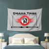 LIFANGMI Flag Of The Omaha Tribe Of Nebraska & Iowa Tapestry Wall Hanging 60x40 Inch Bedroom Living Room Dormitory Home Decoration Wall Tapestry view 4
