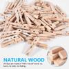 SenseYo 100 Pcs 1.9 Inch Wooden Clothespins Clips for Hanging Clothes, Craft, Home view 3