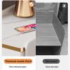 YUGXTH Narrow Nightstand, Wooden Slim Night Stand End Sofa Side Table with 2/3 Drawers, Stackable Bedside Tables, End Side Table for Bedroom(Gray,40 * 40 * 61cm) view 4