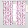 TOARTE Pink Milk Cow Kids Blackout Window Curtain, Farmland Animals Skin Princess Room Decor Noise Reducing Privacy Drapes, 2 Panels Panels Window Curtains for Bedroom Living Room Door - 108x108in view 1