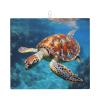 Dish Drying Mat for Kitchen Counter, Absorbent Microfiber Drainer Mats, Non-slip Kitchen Draining Mat for Coffee Machine Dish Rack Pad 18"x16" Ocean cute sea turtle oil painting Dish Drainer Pad view 1