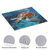 Dish Drying Mat for Kitchen Counter, Absorbent Microfiber Drainer Mats, Non-slip Kitchen Draining Mat for Coffee Machine Dish Rack Pad 18"x16" Ocean cute sea turtle oil painting Dish Drainer Pad view 3