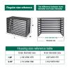 DELURA Air Conditioner Fence, Aluminum Shutter Privacy Fence, Privacy Screen No-Dig Kit (Color : Coffee Color, Size : 1.5P 100x50x70cm) view 3