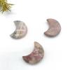 YEAHSO Natural Pink Rhodonite Stones Moon Shaped Minerals Crystal Gifts Crystal Hand Carved Reiki Home Decoration Crystals Gifts,Natural Crystal Ornaments (Size : 1pc) view 2