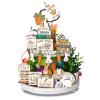 Amyhill 24 Pcs Easter Tiered Tray Decor Bunny Carrot Farmhouse Easter Decorations Spring Tiered Tray Decor Wooden Signs Mini Table Decorations for Home Kitchen Coffee Bar Shelf view 1