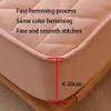 FCLDESHOP Soft Silky Bed Sheet,Solid Color Thickened Quilted Deep Pocket Fitted Sheet, Comfortable Non-Slip Mattress Protector,Grey,150 * 200cm+30cm (3pcs) view 3