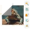 Dish Drying Mat for Kitchen Counter, Absorbent Microfiber Drainer Mats, Non-slip Kitchen Draining Mat for Coffee Machine Dish Rack Pad 18"x16" Lizards Dish Drainer Pad view 2