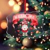 DOREENABE Valentine's Day Gnome Welcome Acrylic Christmas Ornaments Happy Valentine's Day Gnomes Clear Acrylic Discs with Hole Christmas Xmas Tree Ornament Decoration Hanging Pendant Decor view 1