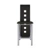 AMDXD Set of 2Pcs Modern Style Counter Height Chairs Metal Base and Leather Upholstered Back view 4