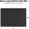 ALEjon Waterproof 28 X 22" Silicone Under Sink Mat for Kitchen Cabinet - Flexible Tray for Drips, Leaks, Spills - Black - Protects Cabinets from Damage - Multi-Functional" view 2