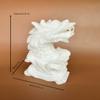NATURAL MARBLE SHOP Feng Shui Fish Dragon Carp Figurine Statues Pair Wealth Lucky Figurine Home Decor (White Set) view 4
