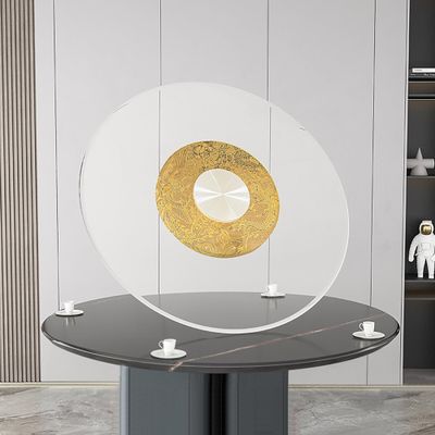 Dining room turntable for food, lazy susan for table top, Contemporary Glass Lazy Susan Turntable - Transform Your Dining Experience - Perfect for Homes & Restaurants (Size : 15.7inch) ( Size : B-27.5