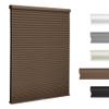 HOTSOON 1.8" Single Cell Blackout Cellular Shades Cordless Pull Down Cellular Blinds Thermal Insulated Honeycomb Blinds for Windows, Office, Blackout-Dark Brown, 57.5" W x 78" H view 1