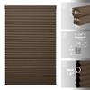 HOTSOON 1.8" Single Cell Blackout Cellular Shades Cordless Pull Down Cellular Blinds Thermal Insulated Honeycomb Blinds for Windows, Office, Blackout-Dark Brown, 57.5" W x 78" H view 2