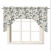 Asian Japanese Swag Valance Kitchen Curtains,Rod Pocket Valance Curtain Panels for Bedroom Bathroom Cafe Windows,Chinese Retro Bamboo Rustic Oriental Traditional Farmhouse Ink Painting 56''x36'' view 1