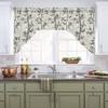 Asian Japanese Swag Valance Kitchen Curtains,Rod Pocket Valance Curtain Panels for Bedroom Bathroom Cafe Windows,Chinese Retro Bamboo Rustic Oriental Traditional Farmhouse Ink Painting 56''x36'' view 2