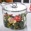 Hgjgwqh Glass Saucepan with Cover Stovetop Cooking Pot with Cover and Stainless Steel Handle Dual Handles Pot for Home Kitchen Restaurant Glass Cookware Stove and Dishwasher Safe,5.5L view 1