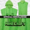 Get Trend Minecraft Towelling Poncho Kids Teenagers Hooded Bath Towels Absorbent Creeper Beach Towel for Bathroom Pool Vacation Holiday Essentials (Green, 6-9 Years) view 4