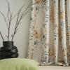 ILUOGUDU Linen Curtains for Bedroom Linen Boho Curtains 96 Inches Long 1 Panel Farmhouse Floral Drapes for Living Room 60% Blackout Grommet Window Treatment Ivory Yellow on Beige 63 x 96 inches view 4