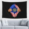 LIFANGMI Hand Tear Flag Of Nebraska Tapestry Wall Hanging 60x40 Inch Bedroom Living Room Dormitory Home Decoration Wall Tapestry view 1