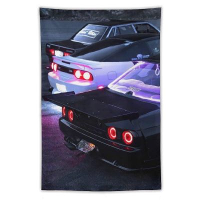 Jdm Car R35 Fast Sports Street Tapestry Wall Hanging Bedroom Home Decor Tapestries Aesthetic Picnic Wall Decor Wall Art for Dorm Living Room 40"x60"