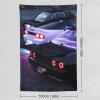 Jdm Car R35 Fast Sports Street Tapestry Wall Hanging Bedroom Home Decor Tapestries Aesthetic Picnic Wall Decor Wall Art for Dorm Living Room 40"x60" view 2