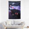 Jdm Car R35 Fast Sports Street Tapestry Wall Hanging Bedroom Home Decor Tapestries Aesthetic Picnic Wall Decor Wall Art for Dorm Living Room 40"x60" view 3
