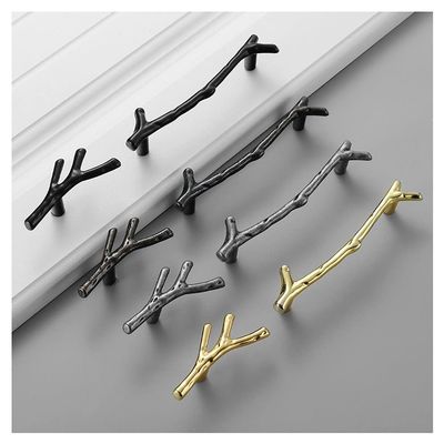 NETFEN Furniture Handle, 1PCS Single Hole 96mm 128mm Black Silver Bronze Kitchen Cabinet Handles Drawer Knobs Door Pulls Hardware (Color : Bronze, Size : Hole Distance 128mm)
