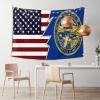 LIFANGMI Ripped Style American And Flag Of Nebraska Tapestry Wall Hanging 60x40 Inch Bedroom Living Room Dormitory Home Decoration Wall Tapestry view 2