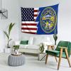 LIFANGMI Ripped Style American And Flag Of Nebraska Tapestry Wall Hanging 60x40 Inch Bedroom Living Room Dormitory Home Decoration Wall Tapestry view 3