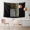 LIFANGMI Patriotic Day Childhood Cancer Awareness Usa Flag Tapestry Wall Hanging 60x40 Inch Bedroom Living Room Dormitory Home Decoration Wall Tapestry view 2