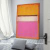 Mark Rothko Prints White Center (Yellow, Pink And Lavender on Rose) Wall Art Paintings Poster Room Aesthetic Poster Print Art Wall Painting Canvas Posters Gifts Modern Picture Frame 20x30inch(50x75c view 3