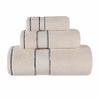 BLUENILEMILLS Egyptian Giza Cotton 3 Piece Towel Set, Luxury Plush Bathroom Essentials, Moisture Wicking, Shower, Spa, Soft, Absorbent Towels, Includes 1 Bath, 1 Hand, 1 Washcloth/Face Towel, Ivory view 1
